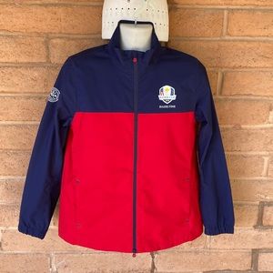 Polo Golf Ralph Lauren Mens Large Windbreaker Jacket Adjustable Double Zip PGA